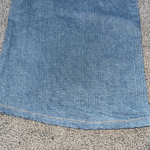 LEVI'S RIBCAGE BELL BLUE JEANS - BIG BELL BOTTOM FLARE EXTREME HIGH WAIST 28X30 - Picture 14 of 14
